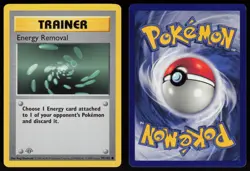 Energy Removal 92/102 Common Base Set 1st Edition Pokemon - Image 3