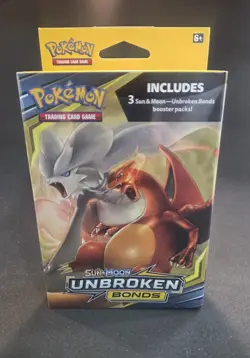 Pokemon Sun & Moon Unbroken Bonds 3-Pack Hanger Box Brand New Factory Sealed TCG - Image 1