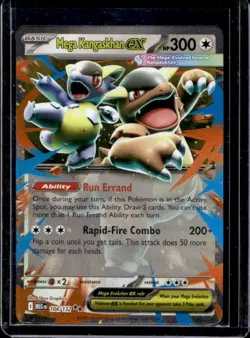 2025 Pokemon Mega Evolution Kangaskhan ex Double Rare #104/132 - Image 1