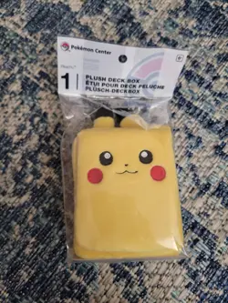 Pikachu Plush Deck Box Sealed New Pokemon From Pokemon Center Official Merch - Image 1