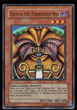 Exodia the Forbidden One LOB-124 Legend of Blue Eyes White Dragon Yu-Gi-Oh - Image 1