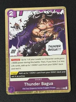 Thunder Bagua OP01-119 FOIL Romance Dawn NM One Piece TCG - Image 1