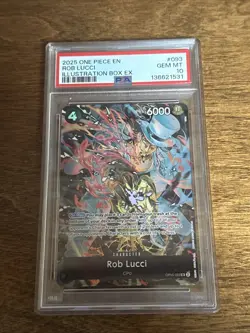 ONE PIECE TCG PSA 10 Rob Lucci Illustration Box EX OP05-093 | GEM MINT 💎 - Image 1