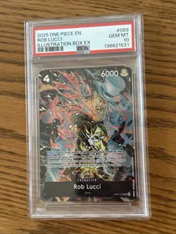 ONE PIECE TCG PSA 10 Rob Lucci Illustration Box EX OP05-093 | GEM MINT 💎 - Image 2