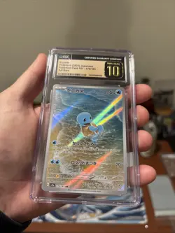 CGC 10 PRISTINE Squirtle 170/165 AR Art Rare 151 sv2a Japanese Pokemon Card 🔥 - Image 4