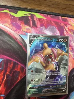 Pokemon TCG Conkeldurr v Full Art Holo Ultra Rare Card PSA 10 Pokemon Go 073/078 - Image 2
