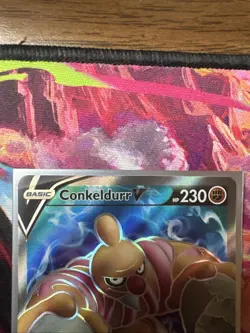 Pokemon TCG Conkeldurr v Full Art Holo Ultra Rare Card PSA 10 Pokemon Go 073/078 - Image 3