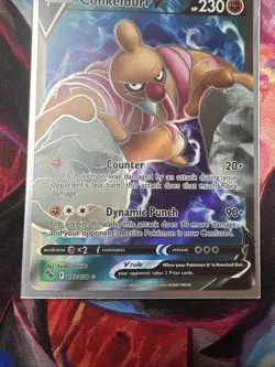 Pokemon TCG Conkeldurr v Full Art Holo Ultra Rare Card PSA 10 Pokemon Go 073/078 - Image 4