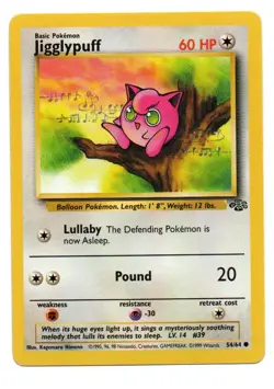 Jigglypuff 54/64 Jungle 1st Edition Vintage Pokemon Card ~ Free Shipping - Image 1