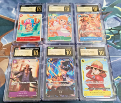 CGC Pristine 10 One Piece Mcdonalds 2025 Promo Card Game Complete Set Japanese - Image 1