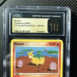 (POP 11) CGC 10 PRISTINE Pokemon EX Crystal Guardians Numel 59/100 Card - Image 3