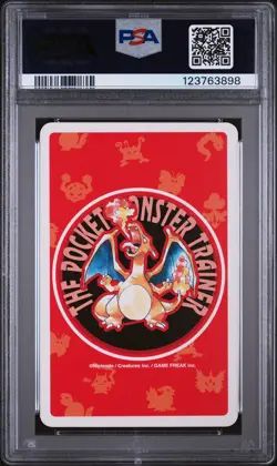 1996 POKEMON RED VERSION PLAYING CARDS 8 OF DIAMONDS #131 LAPRAS PSA 9 - Image 2