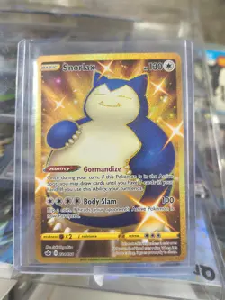 Pokemon TCG Snorlax Sword & Shield Chilling Reign Holo Card 224/198 Secret Rare - Image 1