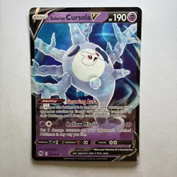 Pokemon TCG Galarian Cursola v Champion's Path Holo Ultra Rare Card 021/073 - Image 1