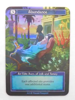 Abundance Elite Foil Sorcery Beta TCG Trading Card - Image 1