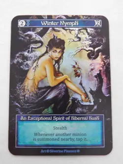 Winter Nymph Exceptional Foil Sorcery Gothic TCG Trading Card - Image 1