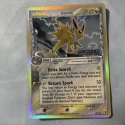 Jolteon Holo Pokemon TCG Card EX Delta Species 7/113 Stamped LP-NM - Image 1