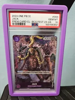 PSA 10 One Piece Premium Card Collection BCG Bandai Games Fest 23-24 Promo Jack - Image 1