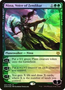 Foil Nissa, Voice of Zendikar - Duel Decks: Nissa vs. Ob Nixilis | MTG Card - Image 1