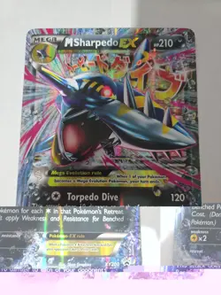 M Sharpedo EX XY200 Jumbo Cards Holo - Image 1