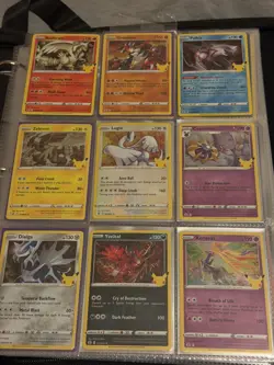 Pokemon TCG Celebrations ALL HOLO Lot Cards Holos/EXs/Rares/Promos With Binder - Image 1