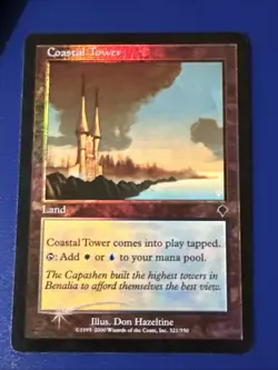 Coastal Tower Foil X1 Invasion Ex Condition See Front/back Pics - Image 1