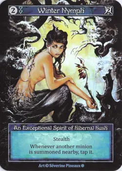 Winter Nymph (Foil), Sorcery: Gothic, Foil, Minion, Exceptional - Image 1