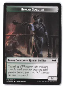 Human Soldier Token #15 Innistrad: Crimson Vow NM - Image 1