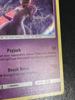Mewtwo 12/18 Pokemon Detective Pikachu Holo Rare Indent - Image 4