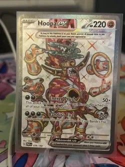 Pokemon TCG Hoopa EX Full Art Ultra Rare Holo Card 226/182 Paradox Rift - Image 3