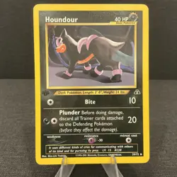 Houndour 39/75 1st Edition Neo Discovery Vintage Pokemon TCG Card - Image 1