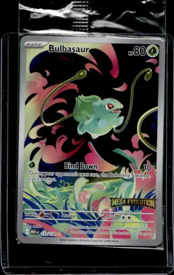 2025 Pokemon Mega Evolution Bulbasaur Illustration Rare #133/132 - Image 1