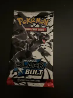 Heavy 22.75g Pokemon TCG SV 10.5 Black Bolt Booster Pack Sealed! - Image 2