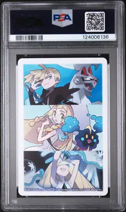 2017 POKEMON PLAYING CARDS LILLIE, GLADION & LUSAMINE JOKER PSA 10 - Image 2