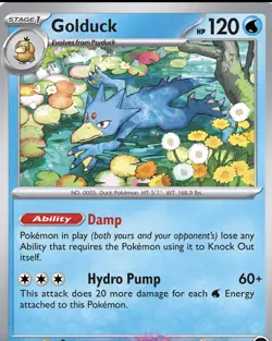 Pokemon TCG Golduck MEP 008 Mega Evolution Pokemon Blister Promo 200 Huge Lot - Image 1