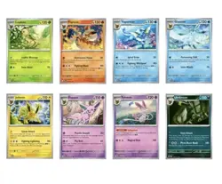 Pokemon Prismatic Evolutions Eeveelution Cosmos Holo Promo Set of 8 Costco - Image 1