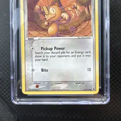 2005 Pokemon Meowth EX Delta Species -77/113 CGC PRISTINE 10 (POP 19) - Image 2