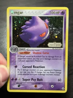 Gengar 5/92 Legend Maker Reverse Holo Stamped Ultra Rare Pokemon LP+ - Image 1
