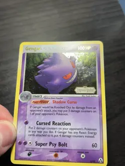 Gengar 5/92 Legend Maker Reverse Holo Stamped Ultra Rare Pokemon LP+ - Image 3