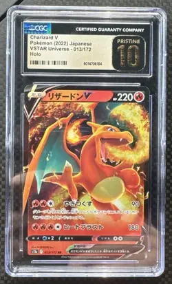 Pokemon TCG CGC Pristine 10 Charizard V 013/172 VSTAR Universe - Image 1