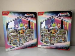 Lot of 2 Pokemon TCG Prismatic Evolutions Binder Collection SEALED - Image 1