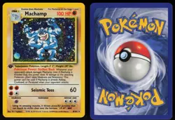 Machamp 8/102 GALAXY Holo Rare Base Set 1st Edition Pokemon - Image 3