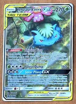 Pokemon TCG Venusaur & Snivy GX SM229 Tag Team - Image 1