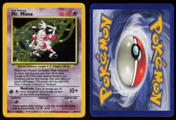 Mr. Mime 6/64 Rare Jungle Holo NO SYMBOL ERROR Pokemon - Image 3
