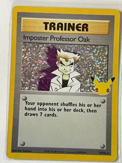 Pokemon TCG Trainer Imposter Professor Oak Celebrations 73/102 - Image 1