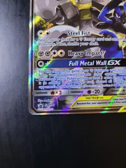 Pokemon TCG Lucario & Melmetal GX SM192 Black Star Promo Full Art Tag Team NM - Image 3