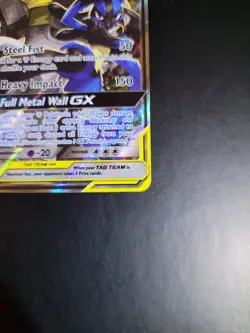 Pokemon TCG Lucario & Melmetal GX SM192 Black Star Promo Full Art Tag Team NM - Image 4