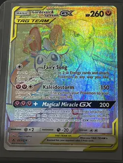 Pokemon - GARDEVOIR & SYLVEON GX 225/214 (Unbroken Bonds) Ultra Rare HOLO - NM+ - Image 1