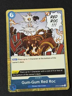Gum-Gum Red Roc (Jolly Roger Foil) OP04-056 R One Piece Premium Booster The Best - Image 1