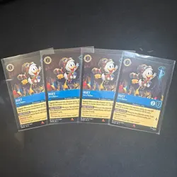 Huey - Savvy Nephew 138/204 Disney Lorcana Fabled Rare NM x4 (play set) - Image 1